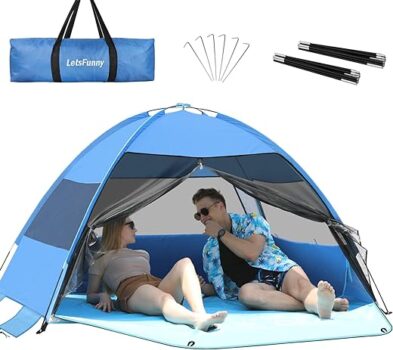 Easy Setup Beach Tent with UV Protection